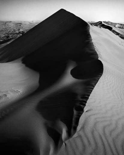 Carlos Crespo, No. 14, from the series Badain Jaran, 2013
Coal pigment print, 100% coal printed on pure, 
acid-free cotton paper
125 x 100 cm 
Edition of 3