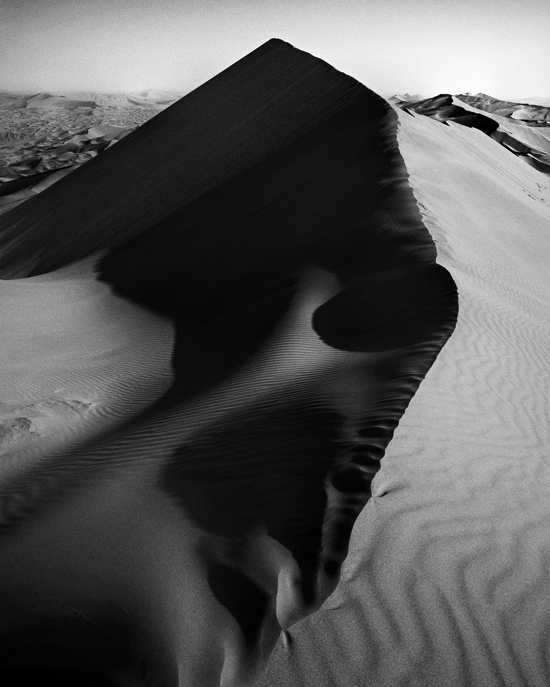 Carlos Crespo, No. 14, from the series Badain Jaran, 2013
Coal pigment print, 100% coal printed on pure, 
acid-free cotton paper
125 x 100 cm 
Edition of 3