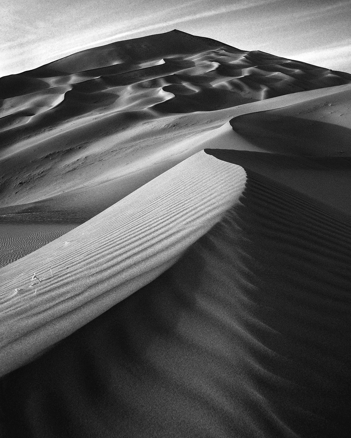 Carlos Crespo, No. 15, from the series Badain Jaran, 2013
Coal pigment print, 100% coal printed on pure, 
acid-free cotton paper
125 x 100 cm 
Edition of 3