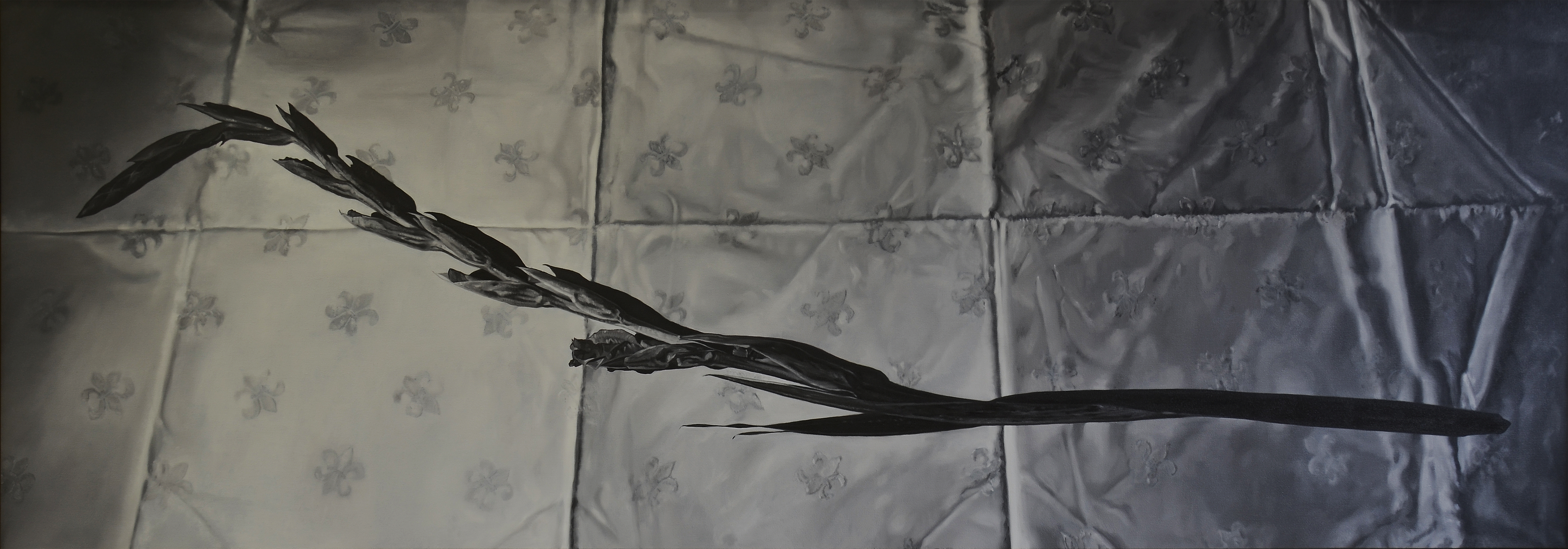 Pascal Danz, Gladiole, 2014
Oil on canvas, Öl auf Leinwand, 140 x 400 cm 