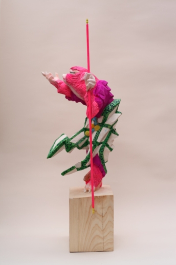 Hideki Iinuma, Monkey queen, 2014
Cypress
62 x 20 x 24 cm
