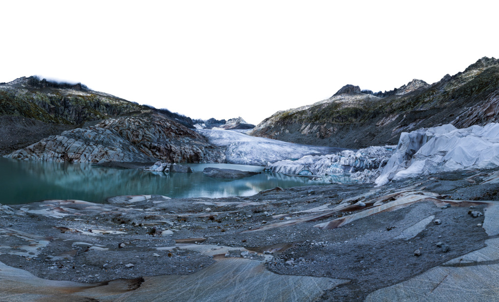 Peter Hebeisen
Rhonengletscher, 2022, Pigment print on Archival paper, 162 x 91 cm 