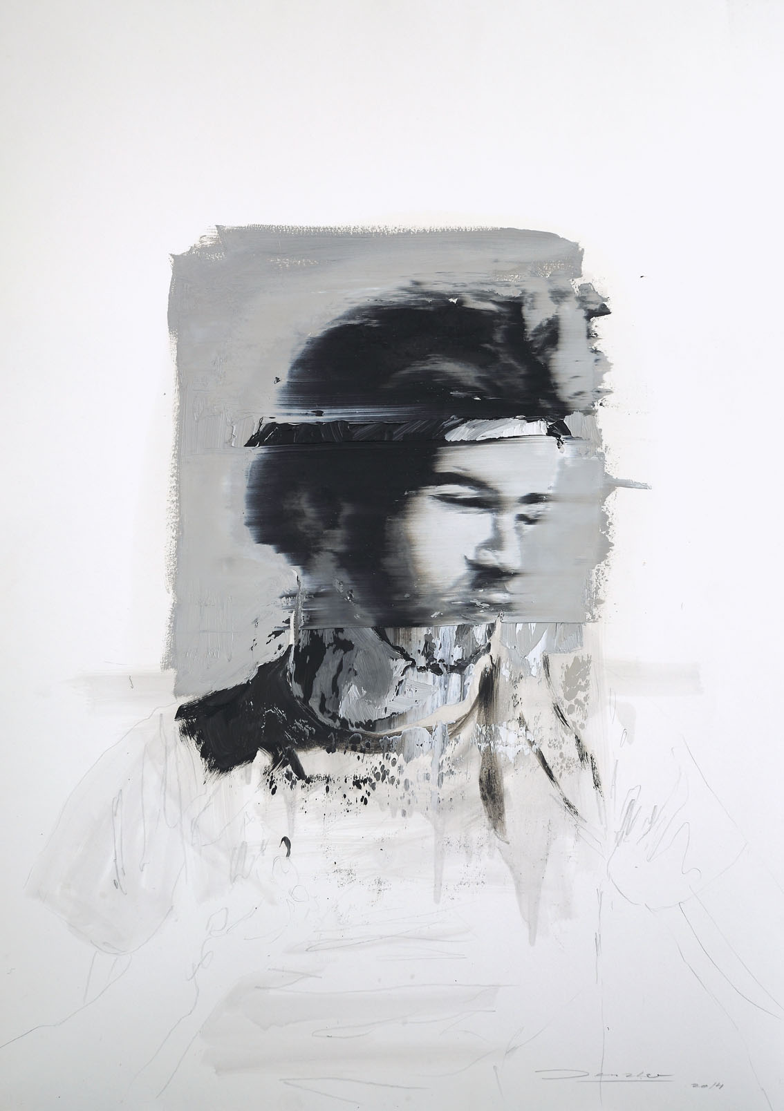 Andy Denzler, 2225, Condition II, 2014
Oil on paper, 70 x 50 cm