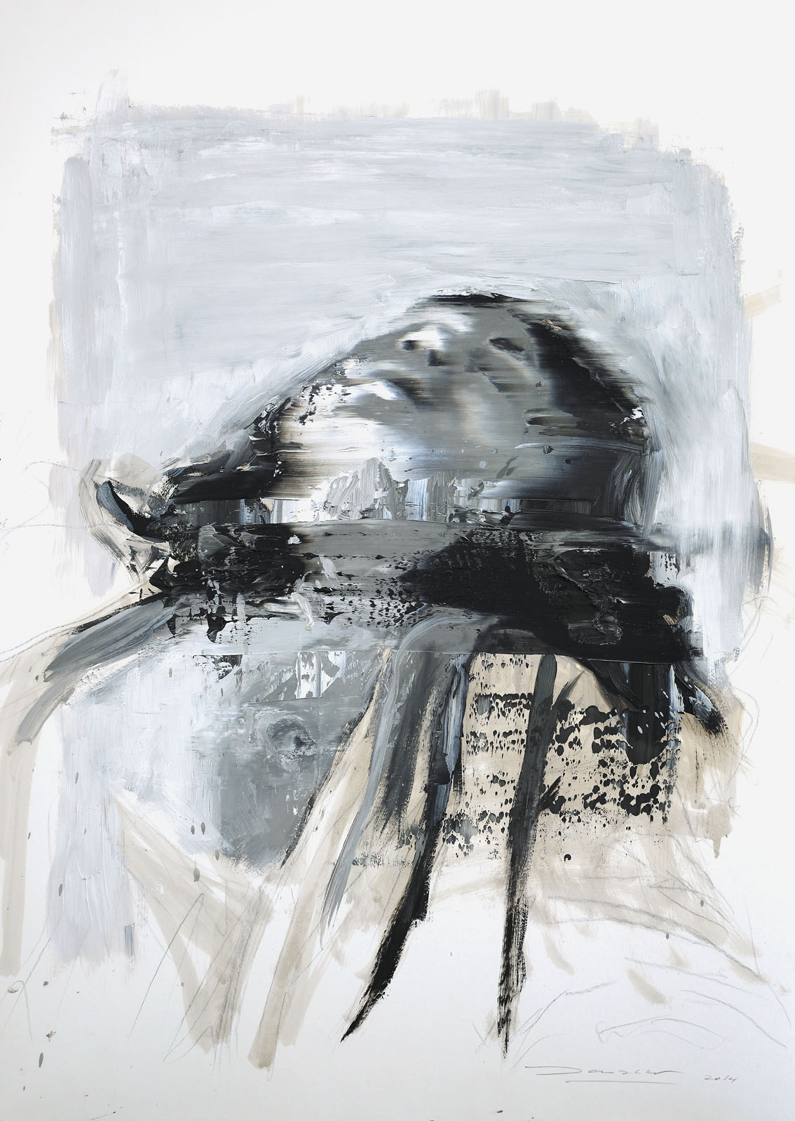 Andy Denzler, 2226, Study for East II, 2014,
Oil on paper, 70 x 50 cm