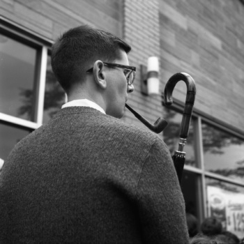 Vivian Maier, Chicago, North Suburbs (Man with Pipe), June 18, 1968