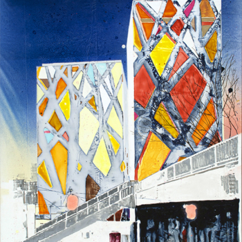 Arnold Helbling, Study in Architecture #5 (Ito), 2015 (Sold)