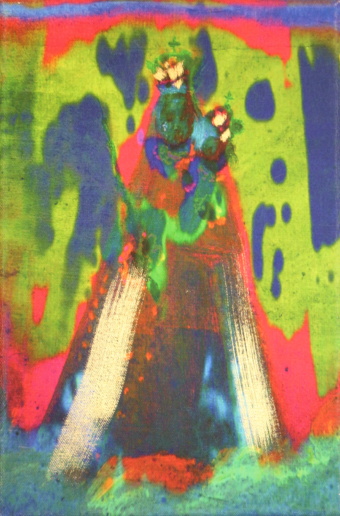 Annelies Štrba, Madonna, 2017
Pigment print on canvas, mixed media
30 x 20 cm
Unique