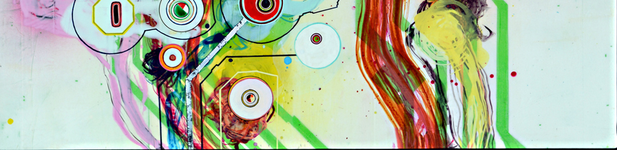 Arnold Helbling, Hold an Catch Fire, Acrylic on canvas, 106 x 96.5 cm, Detail from the artwork
