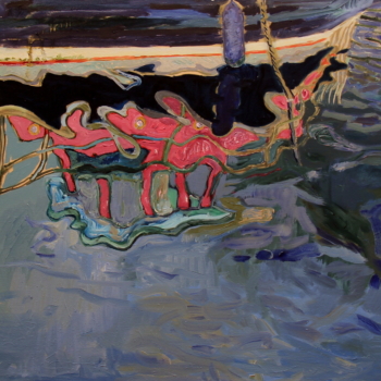 Balz Baechi, La Croix-Valmer, Bootsreflexion im Wasser, 1997 Balz Baechi, La Croix-Valmer, Bootsreflexion im Wasser, 1997