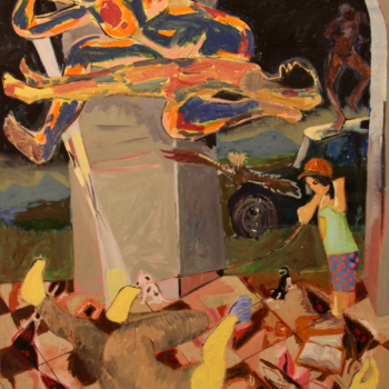 Balz Baechi, Vogelmensch abgestürzt, 1994 Balz Baechi, Vogelmensch abgestürzt, 1994