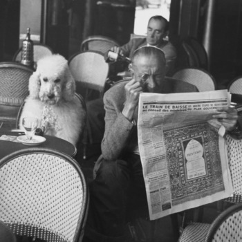 Édouard Boubat, Les Deux Magots, Paris, 1951 Édouard Boubat, Les Deux Magots, Paris, 1951