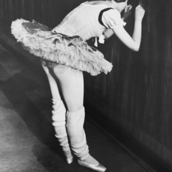 Édouard Boubat, Ballet Dancer Peeking Through Curtain, Paris, 1953 Édouard Boubat, Ballet Dancer Peeking Through Curtain, Paris, 1953