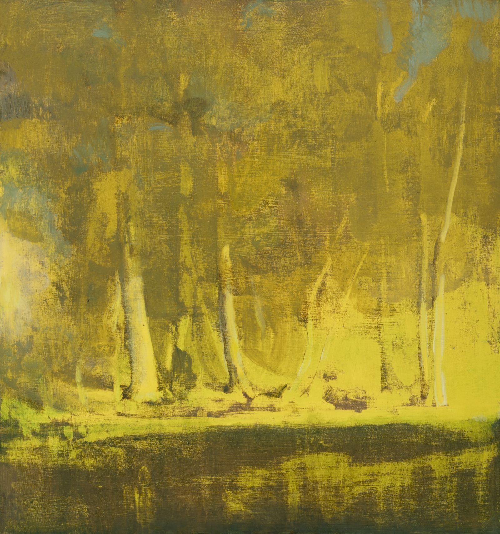 Gabi Hamm, Untitled #14, 2018
Oil on wood
51 x 48 cm