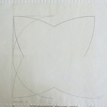 Gottfried Honegger, Computer Drawing 105, 1970