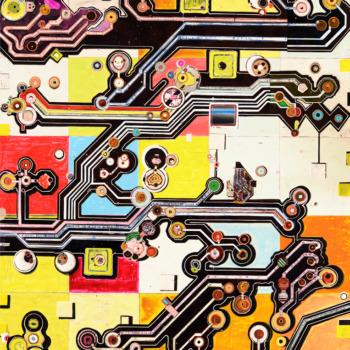 Hold and Catch Fire No 3 210 x 135 cm Acrylic on canvas