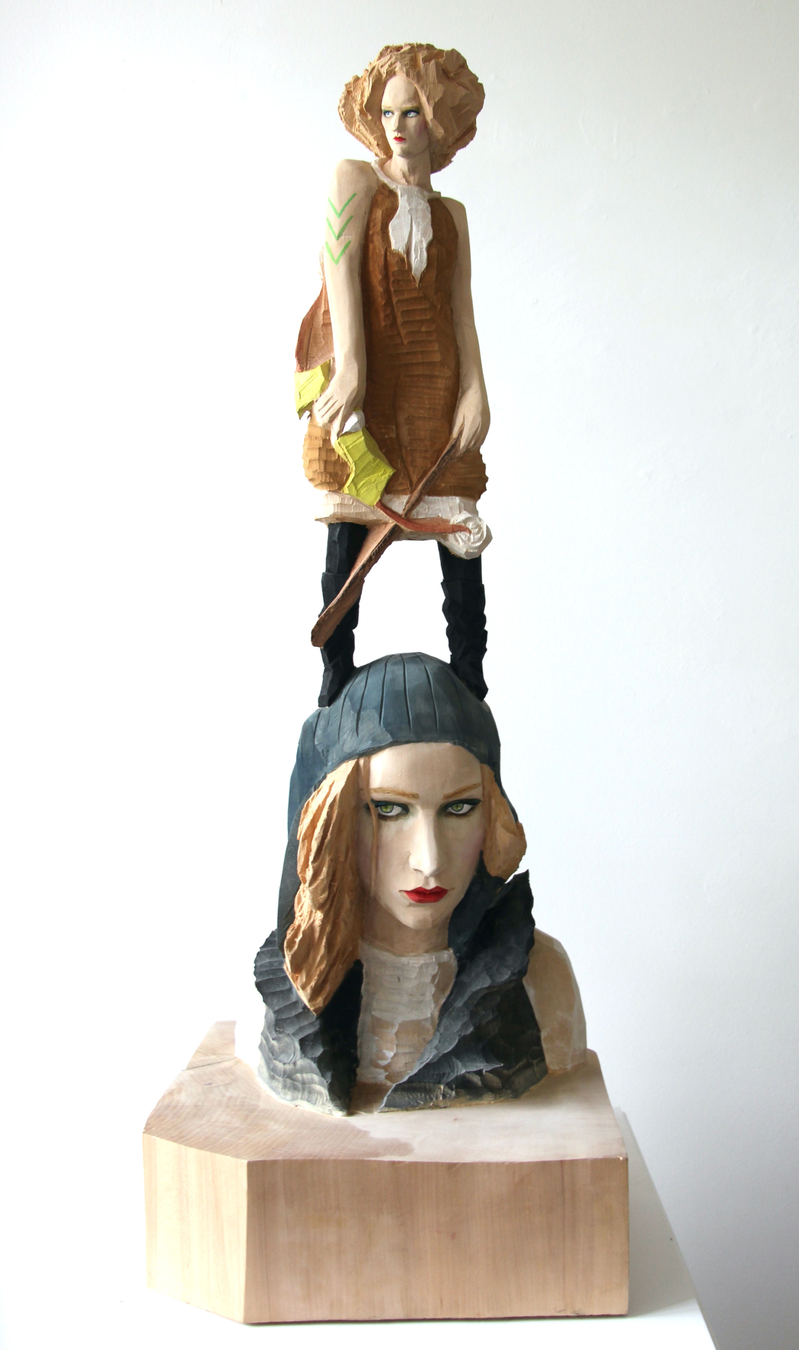 Hideki Iinuma, Arrow Missoni, 2006
Lime wood, painted
100 x 39 x 38 cm