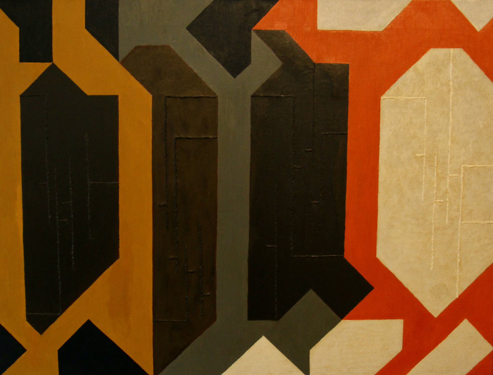 Gottfried Honegger, Töchterzellen, 1953
Oil on canvas,
60 x 80 cm 
