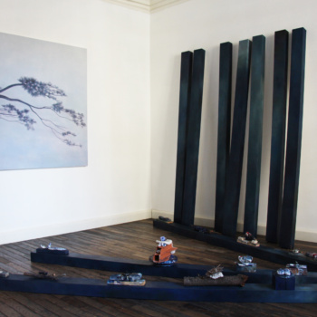 Installation view, in the blue, Fabian & Claude Walter Galerie