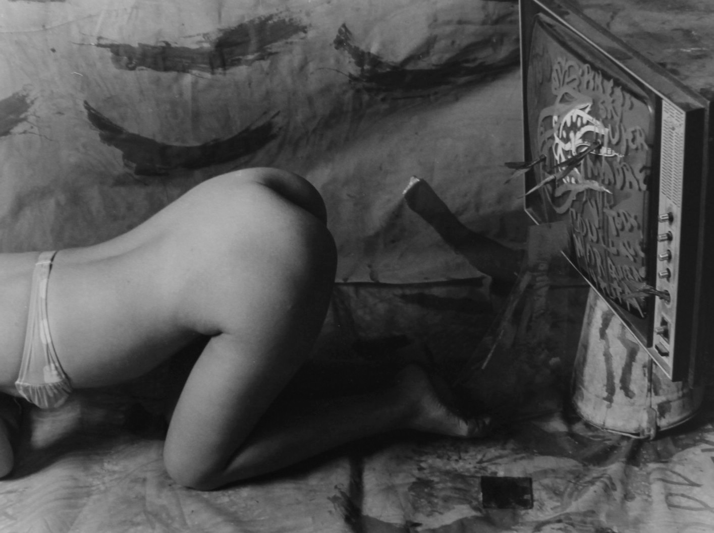 Juan Carlos Alom, Caribe TV, 1990
23 x 30,5 cm (image)
28 x 35 cm (sheet)
Gelatin silver print
Edition of 3