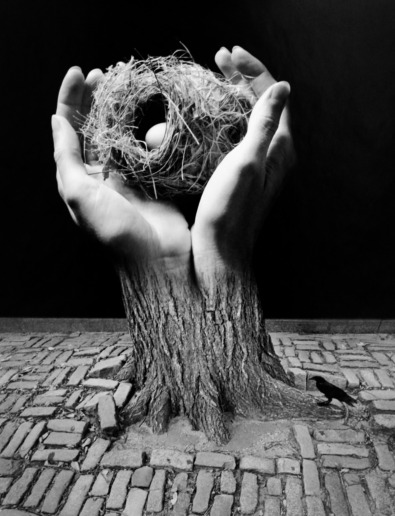 Jerry Uelsmann, Journey into Night, 2006
Gelatin silver print
48,5 x 38 cm (image) / 50,5 x 40,5 (sheet)
Signed, dated and captioned by photographer recto