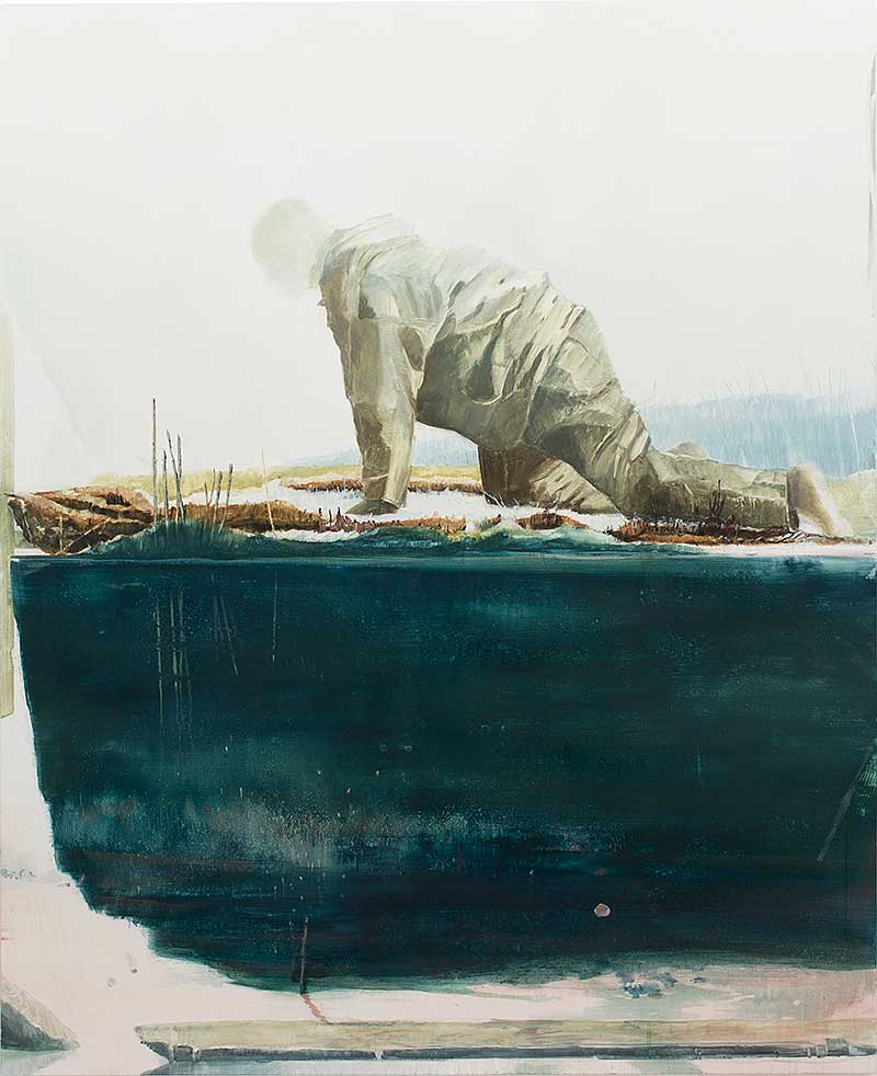 Thomas Ritz, Untitled (2016-809), 2016
Pigment, acrylic resin on canvas
184 x 150 cm 