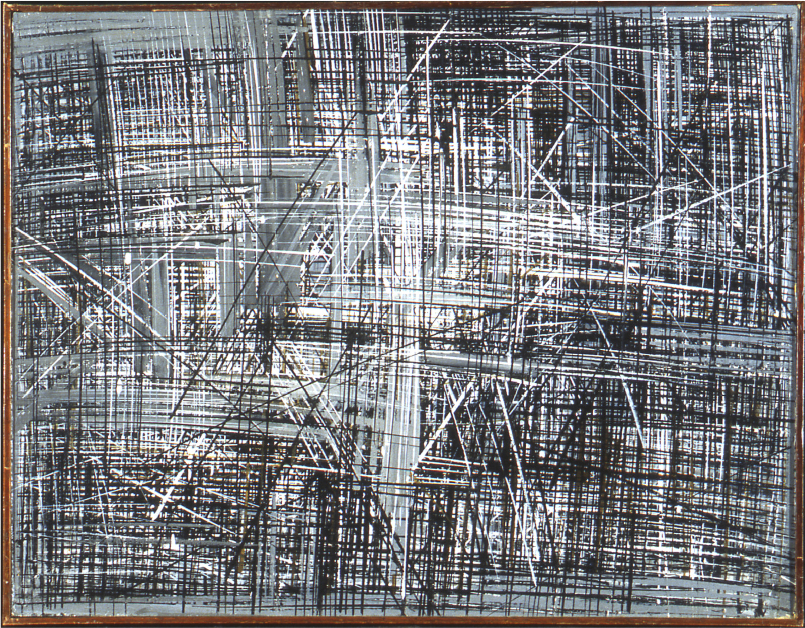 Lenz Klotz, Vorahnung, 57/9 K, 1957
Oil on cardboard
42 x 54 cm