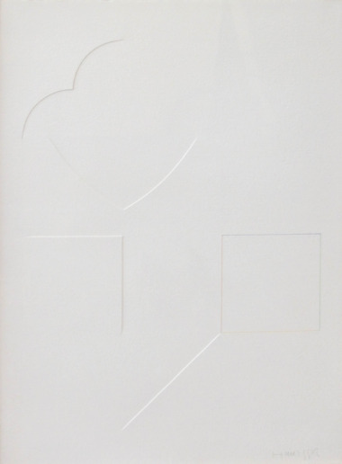Gottfried Honegger, Untitled, 1973
Biseautage/Blindprägung
77 x 55 cm
