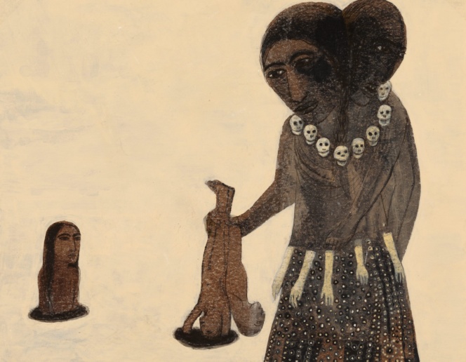 Samira Abbassy, Mama Matrix, 2020
Acrlyic on art board
28 x 35 cm