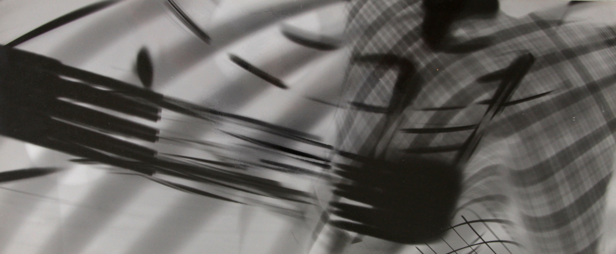 Roger Humbert, Untitled (Photogram #20), 1962
Photogram on Baryta paper, mounted on aluminum
21 x 49,5 cm
4 part work
Unique