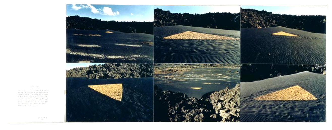 Peter Hutchinson, The Apple Triangle, 1970
Photo collage
106 x 230 cm