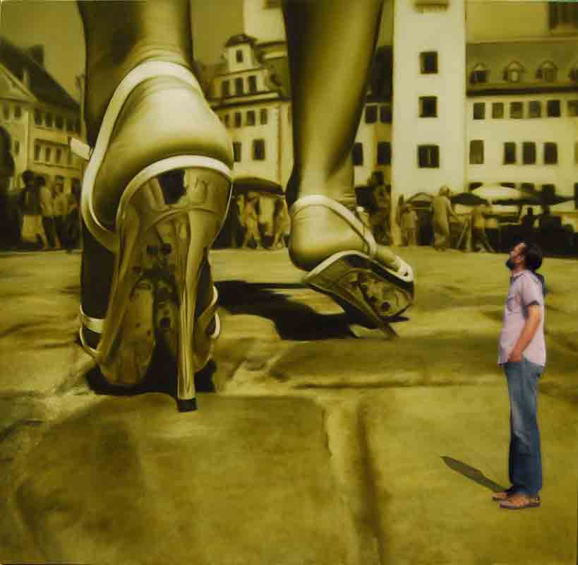 Viveek Sharma, KALIYUG, 2009
Oil on canvas
91,4 x 91,4 cm
