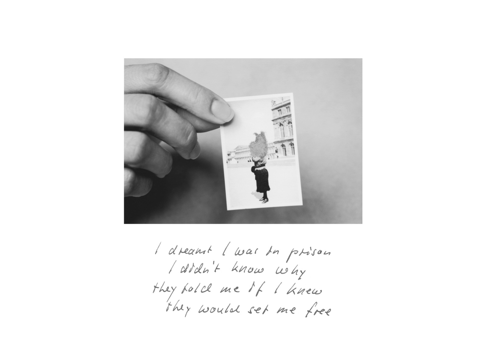 Christian Vogt, I dreamt I was in Prison, 1981 – ongoing
9,5 x 13 cm (image) / 30,5 x 24 cm (sheet)
Gelatin silver print on Baryta  
Edition of 3