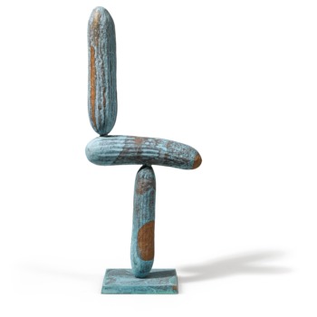 Erwin Wurm, Gurke modernistisch II (Grüner Veltliner), 2016